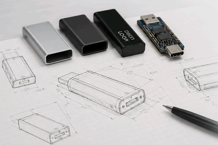 OEM-branded USB-C license dongle built on the KeyNub platform